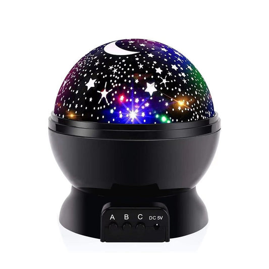 Star Master Dream Rotating Projection Lamp – Galaxy Night Light Projector with Moon & Stars, Bluetooth Music Player, USB Rechargeable
