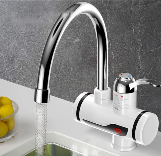 Instant Electric Water Heating Tap with Digital Temperature Display, Shock-Proof Design, Hot & Cold Water Faucet for Kitchen & Bathroom RebelRise Mart