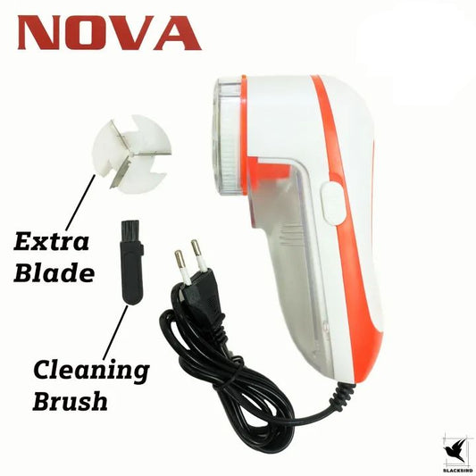 NOVA Electric Lint Remover – Fabric Shaver for Winter Clothes, Sweaters, Jackets, Sofas & Carpets | Triple Blade Safe Lint Cleaner