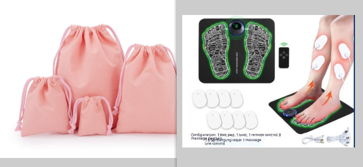 Remote EMS Foot Massager Pad with Remote Improve Blood Circulation Relieve Ache Pain Health Care