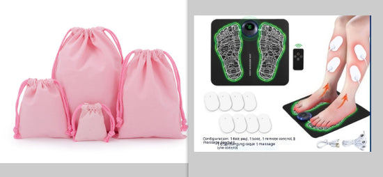 Remote EMS Foot Massager Pad with Remote Improve Blood Circulation Relieve Ache Pain Health Care