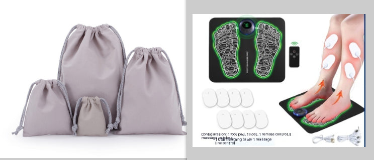 Remote EMS Foot Massager Pad with Remote Improve Blood Circulation Relieve Ache Pain Health Care
