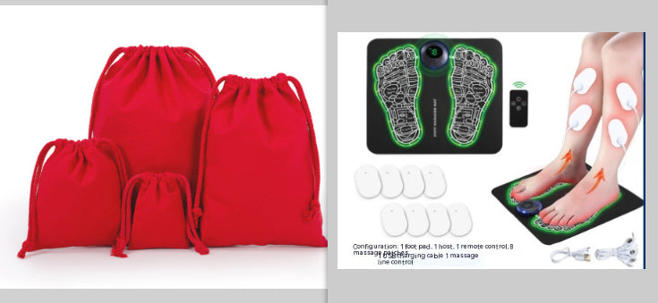 Remote EMS Foot Massager Pad with Remote Improve Blood Circulation Relieve Ache Pain Health Care