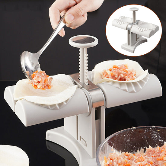 Double Head Automatic Dumpling Maker Machine – Fast & Easy Dumpling Press