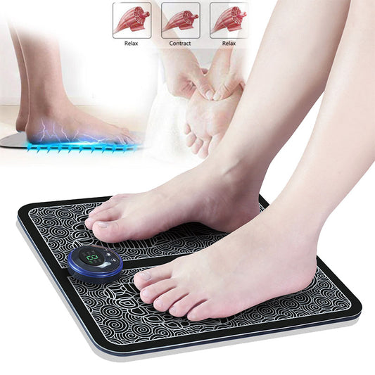 Remote EMS Foot Massager Pad with Remote Improve Blood Circulation Relieve Ache Pain Health Care