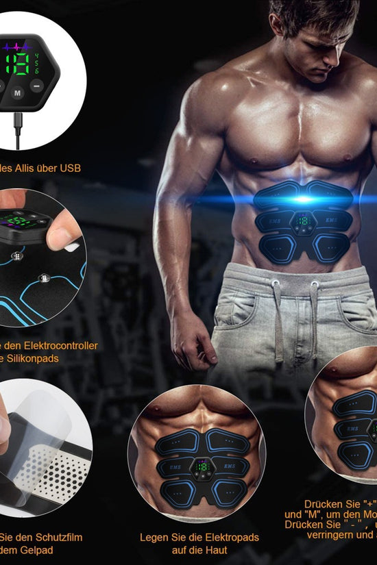 EMS Muscle Training Gear – Abs Stimulator & Body Shaper for Home Fitness Exercise