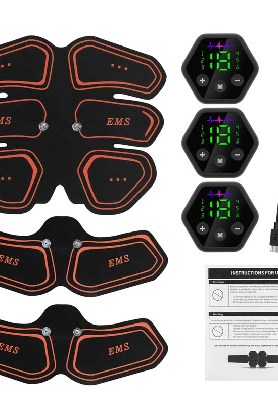 EMS Muscle Training Gear – Abs Stimulator & Body Shaper for Home Fitness Exercise