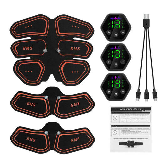EMS Muscle Training Gear – Abs Stimulator & Body Shaper for Home Fitness Exercise