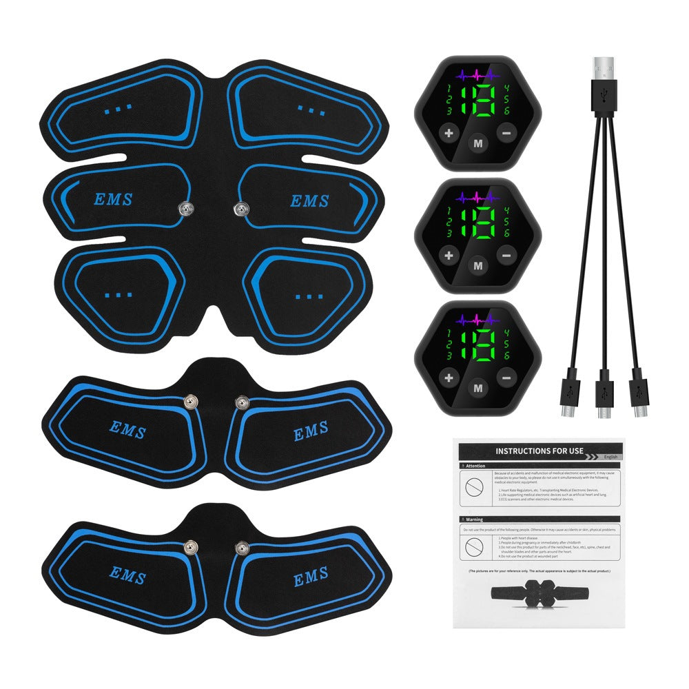 EMS Muscle Training Gear – Abs Stimulator & Body Shaper for Home Fitness Exercise