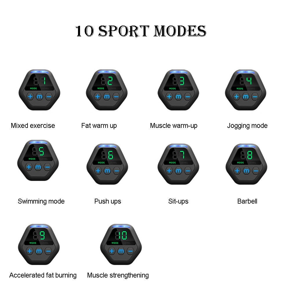 EMS Muscle Training Gear – Abs Stimulator & Body Shaper for Home Fitness Exercise