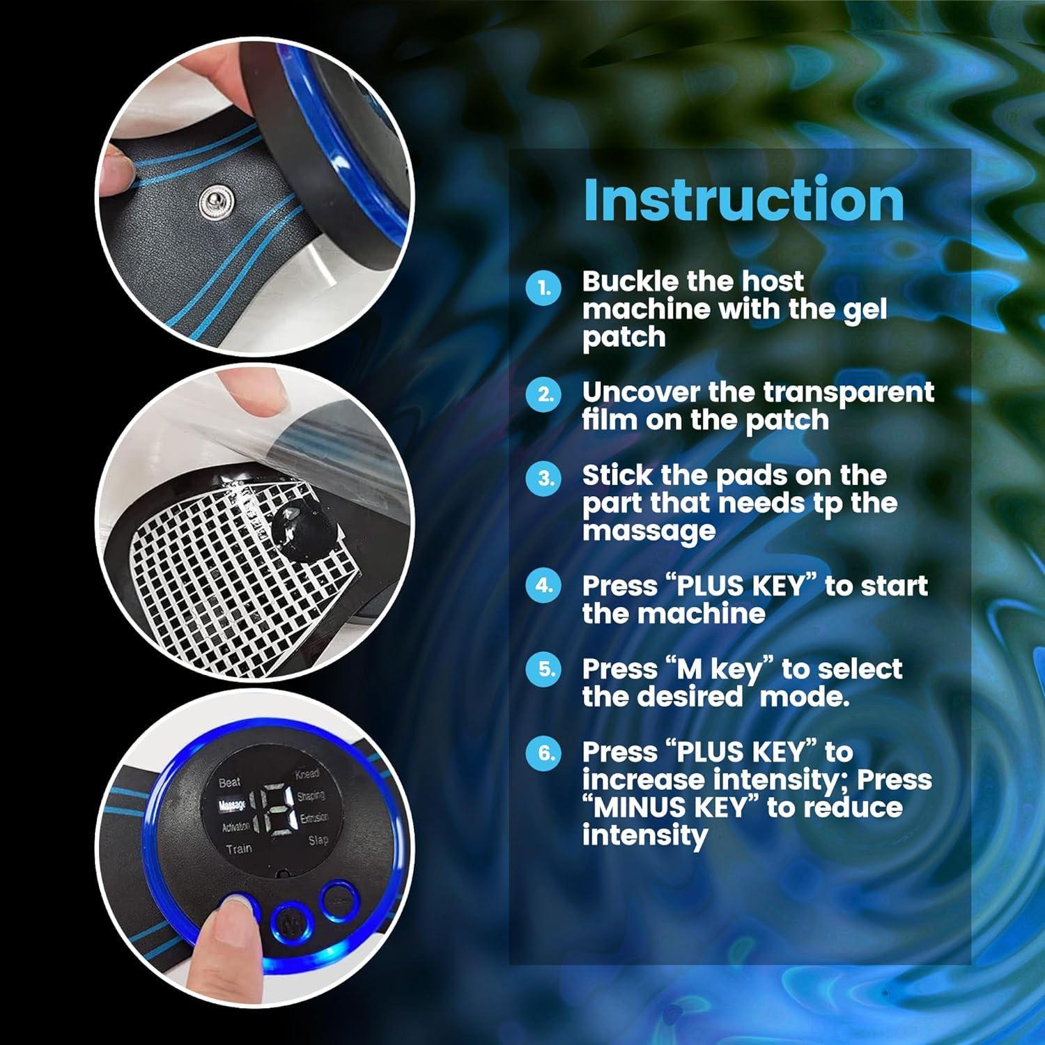 EMS Mini Electric Neck Back Body Massager – Cervical, Shoulder, Back & Muscle Therapy Pain Relief Device