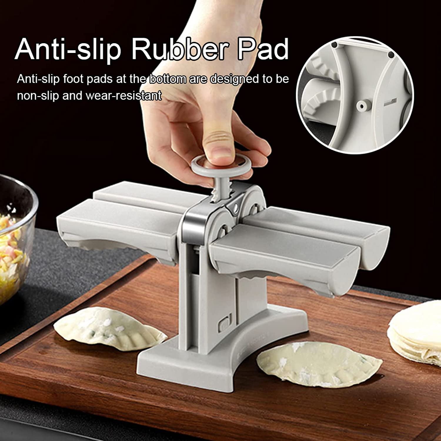 Double Head Automatic Dumpling Maker Machine – Fast & Easy Dumpling Press