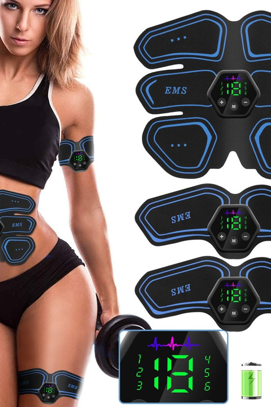 EMS Muscle Training Gear – Abs Stimulator & Body Shaper for Home Fitness Exercise