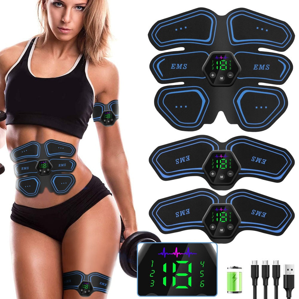 EMS Muscle Training Gear – Abs Stimulator & Body Shaper for Home Fitness Exercise