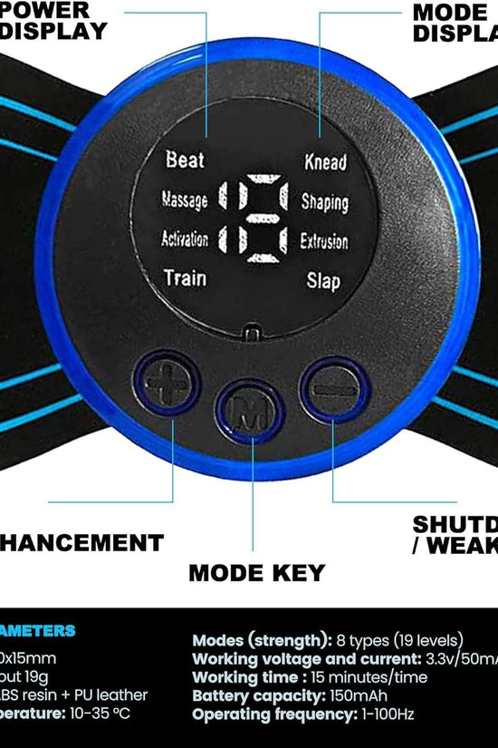 EMS Mini Electric Neck Back Body Massager – Cervical, Shoulder, Back & Muscle Therapy Pain Relief Device