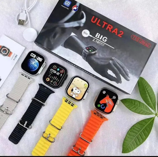 T10 Ultra 2 Smart Watch 49mm – White | 9 Series Smartwatch with Real Screw Lock, 2.19” HD Display, Health Monitor & Wireless Charger