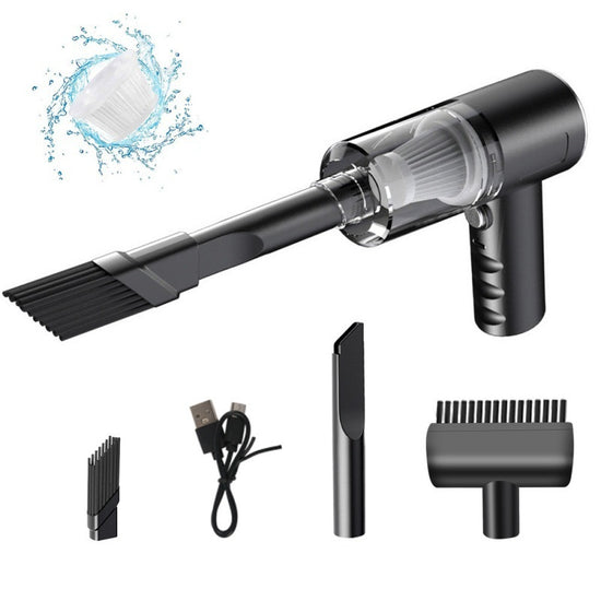 Portable Car Vacuum Cleaner – 4-in-1 Wireless Handheld Vacuum with Strong Suction, Rechargeable & Stainless Steel Filter