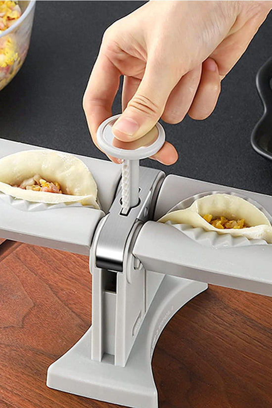 Double Head Automatic Dumpling Maker Machine – Fast & Easy Dumpling Press