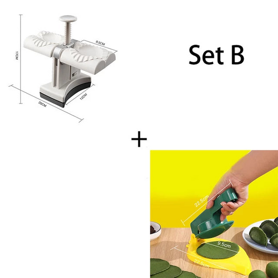 Double Head Automatic Dumpling Maker Machine – Fast & Easy Dumpling Press