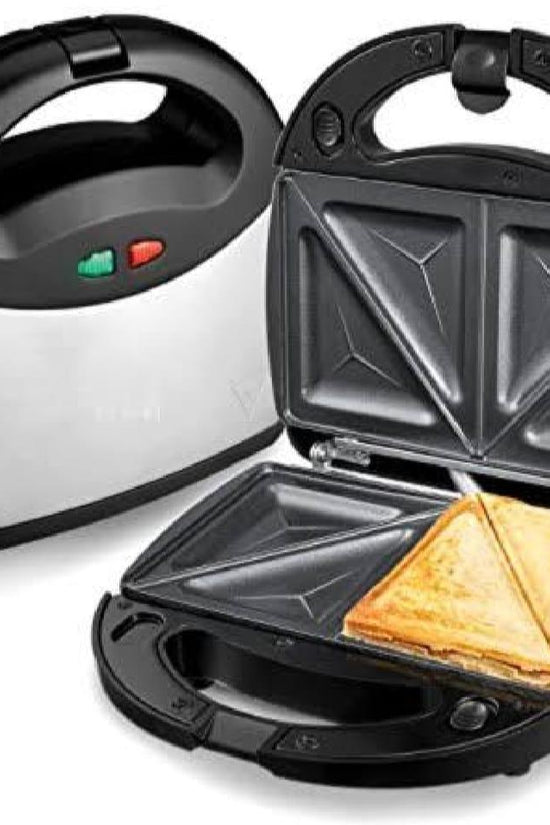Multi Brand 750W Electric Sandwich Maker – Non-Stick Plates, Compact & Durable Stainless Steel Design, Quick Heating Appliance for Perfect Grilled Sandwiches RebelRise Mart