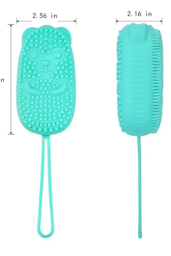 Child-Friendly Silicone Bath Brush – Durable, Easy-to-Clean Body Scrubber for Kids & Family Bathrooms RebelRise Mart