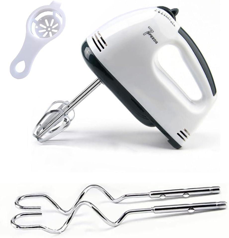 Electric Hand Mixer – 5-Speed Lightweight Kitchen Mixer with Stainless Steel Beaters & Dough Hooks for Baking & Cooking