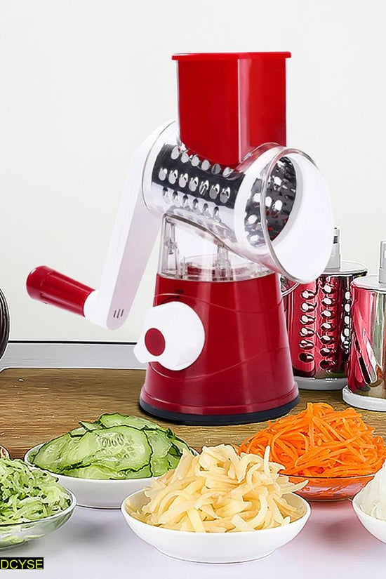 Multifunction Manual Vegetable Cutter & Slicer – Heavy Duty Stainless Steel Blades, Compact Handheld Kitchen Tool for Effortless Cutting, Chopping, Dicing & Slicing of Vegetables, Fruits, Cheese & Salad Preparation RebelRise Mart