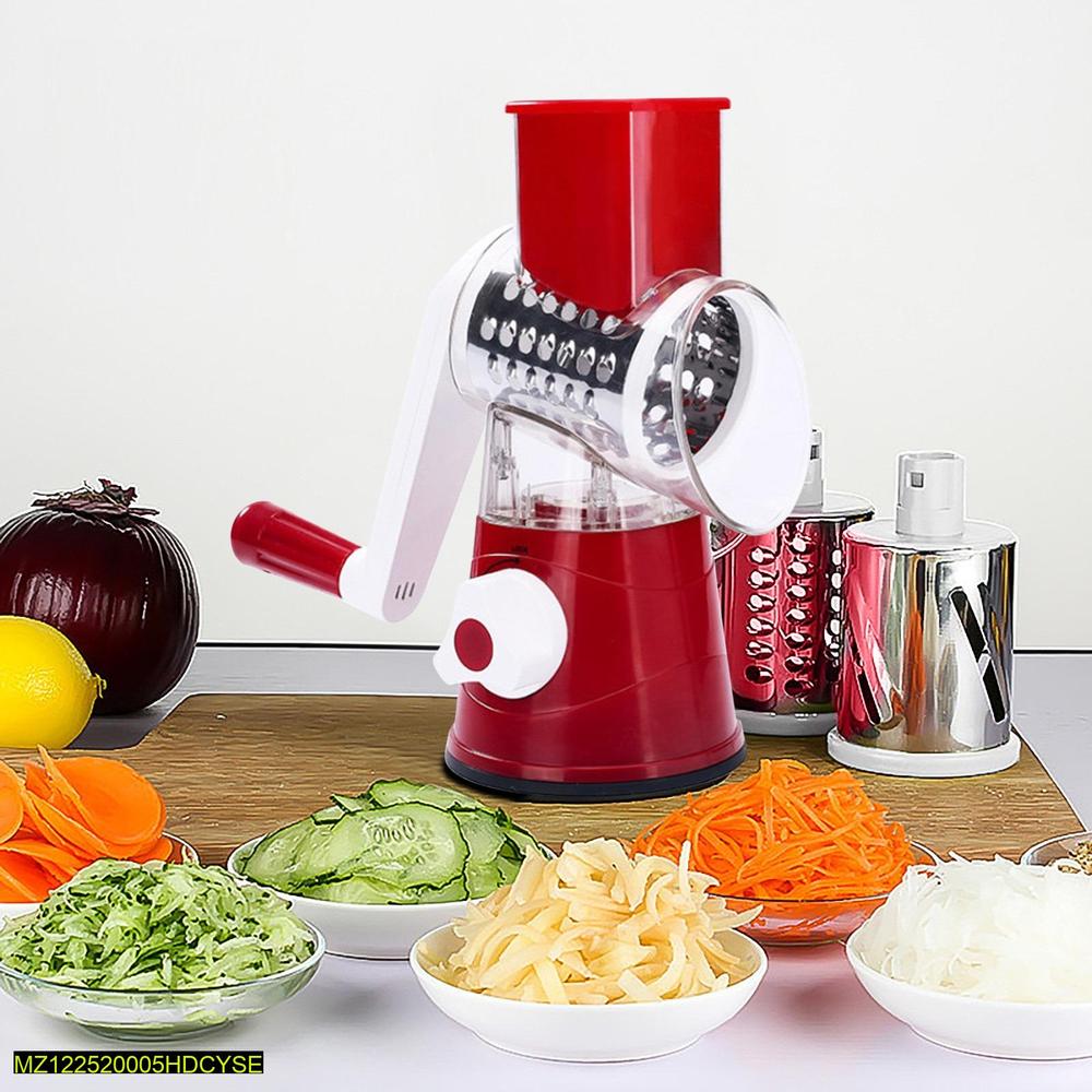 Multifunction Manual Vegetable Cutter & Slicer – Heavy Duty Stainless Steel Blades, Compact Handheld Kitchen Tool for Effortless Cutting, Chopping, Dicing & Slicing of Vegetables, Fruits, Cheese & Salad Preparation RebelRise Mart