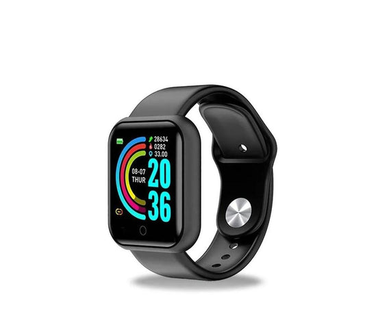 D20 Smart Watch – Stylish Metal Body Fitness Tracker with Heart Rate, Blood Oxygen, Sleep Monitor, Waterproof Design, Bluetooth & Free Home Delivery RebelRise Mart