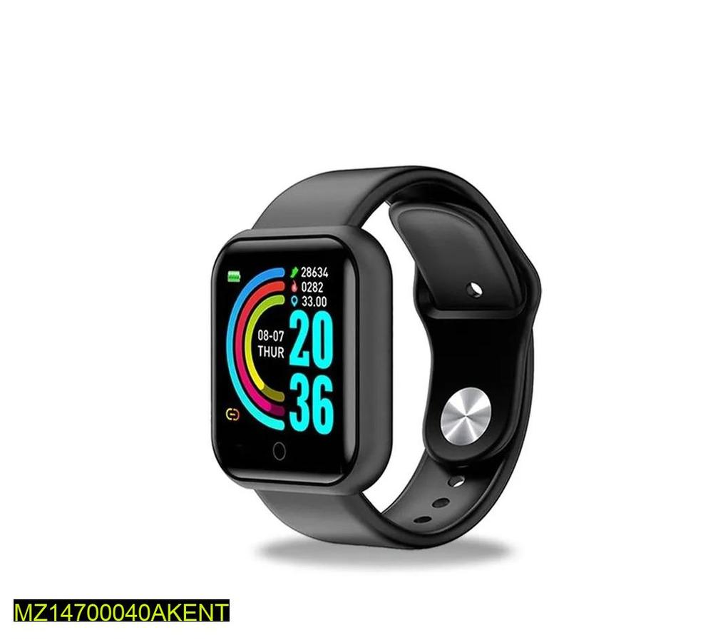 D20 Smart Watch – Stylish Metal Body Fitness Tracker with Heart Rate, Blood Oxygen, Sleep Monitor, Waterproof Design, Bluetooth & Free Home Delivery RebelRise Mart