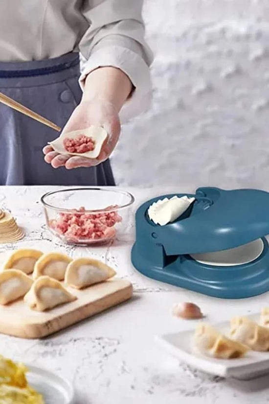 2-in-1 Dumpling & Samosa Maker – Manual Pastry Press with Non-Slip Handle | Easy Dough Wrapper Tool for Dumplings, Momos, Samosas & Pastries – Kitchen Gadget RebelRise Mart