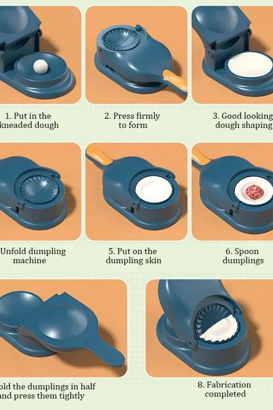 2-in-1 Dumpling & Samosa Maker – Manual Pastry Press with Non-Slip Handle | Easy Dough Wrapper Tool for Dumplings, Momos, Samosas & Pastries – Kitchen Gadget RebelRise Mart