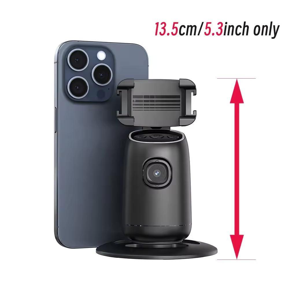 P05 Auto Face Tracking Selfie Gimbal Tripod – 360° AI Intelligent Face Tracker, Gesture Control, Built-in Fill Light, Foldable & Portable, Long Battery Life, Compatible with Android & iOS Smartphones for Vlogging, YouTube, Live Streaming & Selfies RebelRise Mart