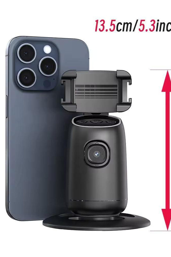 P05 Auto Face Tracking Selfie Gimbal Tripod – 360° AI Intelligent Face Tracker, Gesture Control, Built-in Fill Light, Foldable & Portable, Long Battery Life, Compatible with Android & iOS Smartphones for Vlogging, YouTube, Live Streaming & Selfies RebelRise Mart