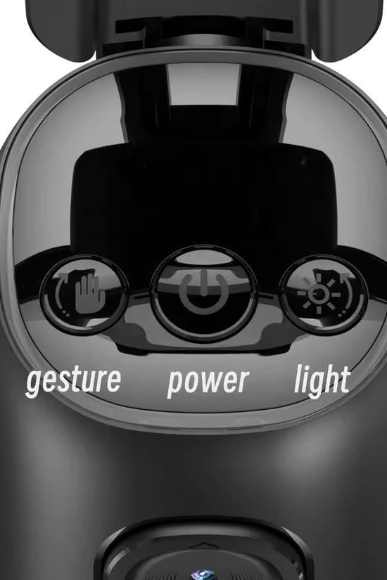 P05 Auto Face Tracking Selfie Gimbal Tripod – 360° AI Intelligent Face Tracker, Gesture Control, Built-in Fill Light, Foldable & Portable, Long Battery Life, Compatible with Android & iOS Smartphones for Vlogging, YouTube, Live Streaming & Selfies RebelRise Mart