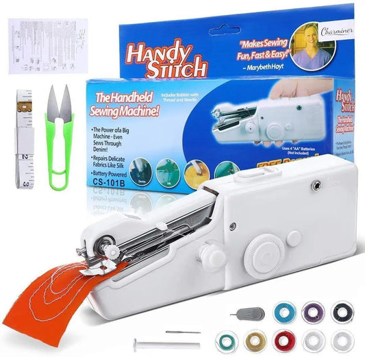Handy Stitch Portable Sewing Machine – Mini Handheld Cordless Sewing Machine for Quick Stitching & Clothes Repair, Easy to Use for Home, Travel & DIY Projects RebelRise Mart