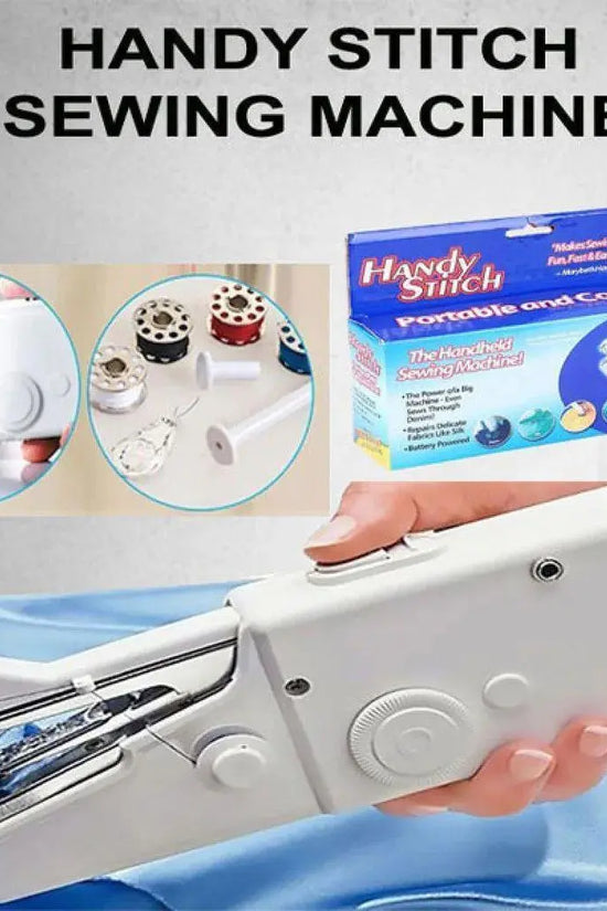 Handy Stitch Portable Sewing Machine – Mini Handheld Cordless Sewing Machine for Quick Stitching & Clothes Repair, Easy to Use for Home, Travel & DIY Projects RebelRise Mart