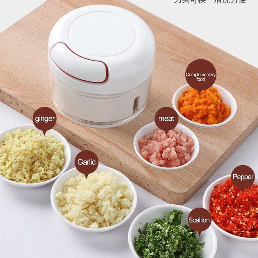 Multifunctional High-Speed Vegetable & Fruit Shredder – Manual Meat Grinder, Garlic Cutter & Mini Blender for Kitchen, Portable & Efficient RebelRise Mart