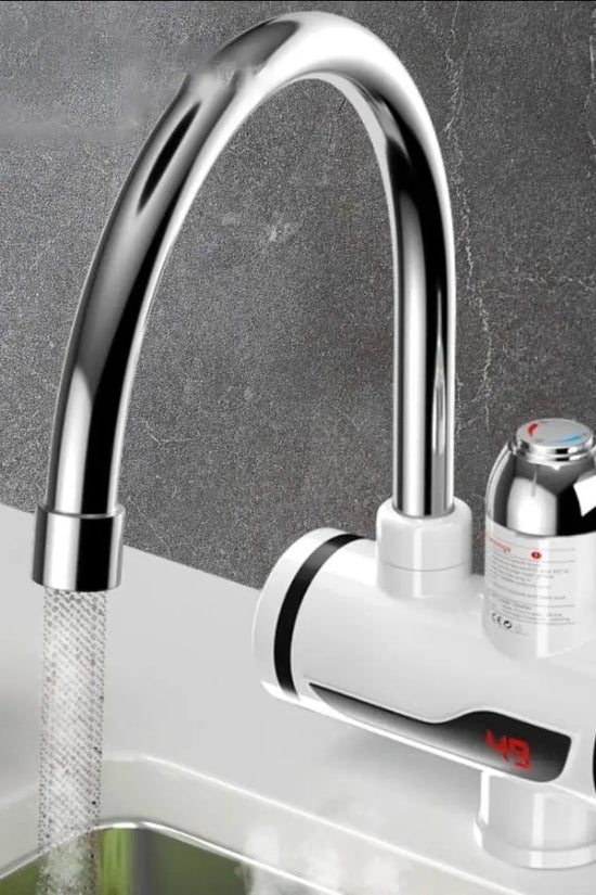 Instant Electric Water Heating Tap with Digital Temperature Display, Shock-Proof Design, Hot & Cold Water Faucet for Kitchen & Bathroom RebelRise Mart