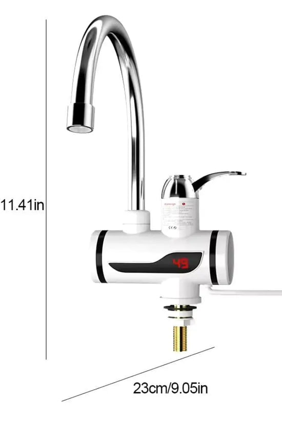 Instant Electric Water Heating Tap with Digital Temperature Display, Shock-Proof Design, Hot & Cold Water Faucet for Kitchen & Bathroom RebelRise Mart