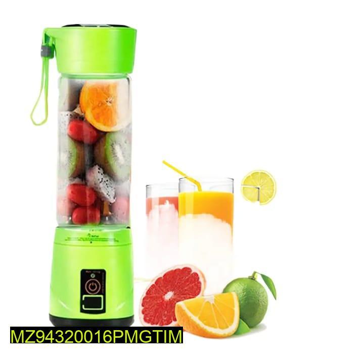 6-Blade Electric Juicer Machine – USB Rechargeable Portable Blender for Smoothies & Juices, 380ml Capacity, BPA-Free, Ideal for Home & Travel Use RebelRise Mart