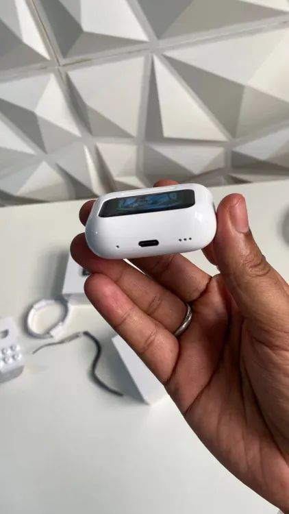 A9 Pro 2 Earbuds with LCD Touchscreen – AirPods Pro 2 Bluetooth 5.3, Noise Cancellation, 32H Battery, Surround Sound for iOS & Android