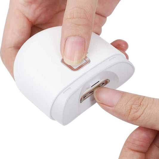 Electric Nail Clipper for Kids & Adults – Automatic 2-Speed Nail Grinder, USB Rechargeable Trimmer with Light