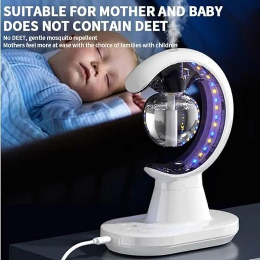 Rechargeable Humidifier & Mosquito Killer Lamp – 2-in-1 Electronic Insect Repellent, Air Moisturizer & LED Night Light for Indoor/Outdoor Use