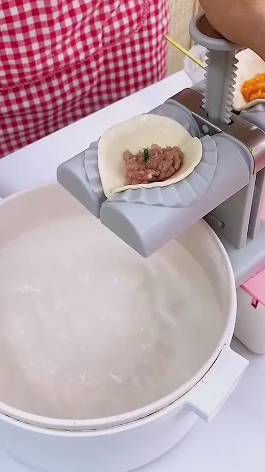 Double Head Automatic Dumpling Maker Machine – Fast & Easy Dumpling Press