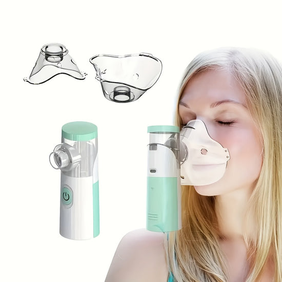 Portable Facial Steamer & Mesh Nebulizer – 2-in-1 Face Steamer & Humidifier for Deep Cleaning, Hydration & Spa Care