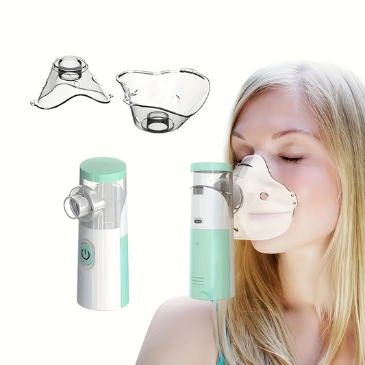 Portable Facial Steamer & Mesh Nebulizer – 2-in-1 Face Steamer & Humidifier for Deep Cleaning, Hydration & Spa Care
