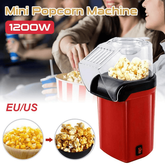 Mini Electric Popcorn Maker Machine – Oil-Free Hot Air Popper for Healthy Snacks, Home & Parties