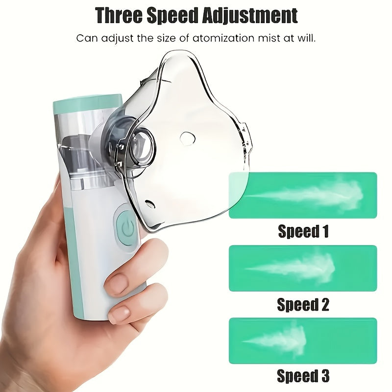 Portable Facial Steamer & Mesh Nebulizer – 2-in-1 Face Steamer & Humidifier for Deep Cleaning, Hydration & Spa Care