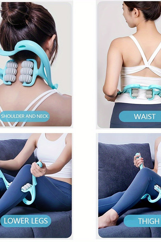 6-Ball Trigger Point Massager – Portable Neck & Shoulder Massage Roller for Stress Relief & Muscle Relaxation